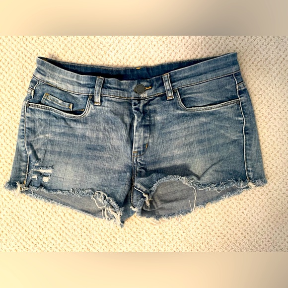 Distressed Denim Jean Shorts Women size 29 Distressed - Picture 1 of 4